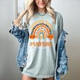 Rainbow I Teach The Cutest Pumpkins Kindergarten Teacher Men Women Women's Comfort Colors T-Shirt Bay Rainbow I Teach The Cutest Pumpkins Kindergarten Teacher Men Women Women's Comfort Colors T-Shirt Bay
