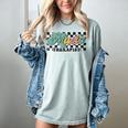 Retro Checkered Music Therapist Squad Music Therapy Teacher For Men Women Women's Comfort Colors T-Shirt Bay