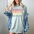 Retro Diversity Equity Inclusion Belonging DEIB Teacher Women's Comfort Colors T-Shirt Bay