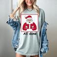Retro All Done Christmas Special Ed Teacher Team Santa Women Women's Comfort Colors T-Shirt Bay Retro All Done Christmas Special Ed Teacher Team Santa Women Women's Comfort Colors T-Shirt Bay