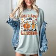 Retro Fall In Love With Learning Autumn Pumpkin Teacher Kids Women's Comfort Colors T-Shirt Bay Retro Fall In Love With Learning Autumn Pumpkin Teacher Kids Women's Comfort Colors T-Shirt Bay