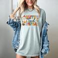 Retro Grovvy Coffee Teach Repeat Teacher Women's Comfort Colors T-Shirt Bay