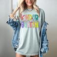 Retro Kindergarten Dream Team Back To School Teacher Kids Women's Comfort Colors T-Shirt Bay