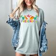 Retro Preschool Cute Dinosaur Preschool Teacher Kids Boys Women's Comfort Colors T-Shirt Bay Retro Preschool Cute Dinosaur Preschool Teacher Kids Boys Women's Comfort Colors T-Shirt Bay