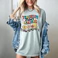 Retro Teaching Future Leaders Groovy Teacher Back To School Women's Comfort Colors T-Shirt Bay