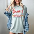 Santa's Favorite Para Christmas Paraprofessional Teacher Women's Comfort Colors T-Shirt Bay Santa's Favorite Para Christmas Paraprofessional Teacher Women's Comfort Colors T-Shirt Bay