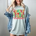 Santas Favorite Teacher Retro Groovy Christmas Xmas Women Women's Comfort Colors T-Shirt Bay