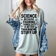 Science Because Figuring Things Out Teacher Scientific Adult Women's Comfort Colors T-Shirt Bay