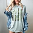 Science Teacher Camo American Flag Back To School Women's Comfort Colors T-Shirt Bay
