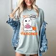 Science Teacher Cute Ghost Halloween Teacher Men Women Women's Comfort Colors T-Shirt Bay