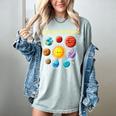 Solar System Cute Face Planets Space Science Teacher School Women's Comfort Colors T-Shirt Bay Solar System Cute Face Planets Space Science Teacher School Women's Comfort Colors T-Shirt Bay
