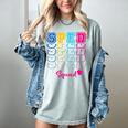 SPED Squad Proud Special Education Para Teacher Colorful Women's Comfort Colors T-Shirt Bay