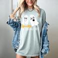Spooky Ghost Inequalities Halloween Math Teacher Women's Comfort Colors T-Shirt Bay Spooky Ghost Inequalities Halloween Math Teacher Women's Comfort Colors T-Shirt Bay