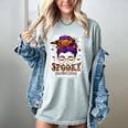 Spooky Paraprofessional Life Halloween Messy Bun Teacher For Men Women Women's Comfort Colors T-Shirt Bay Spooky Paraprofessional Life Halloween Messy Bun Teacher For Men Women Women's Comfort Colors T-Shirt Bay