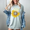 Sunflower Puzzle Pieces Autism Awareness For Mom Teacher For Women Women's Comfort Colors T-Shirt Bay