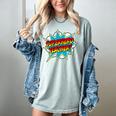 Superhero Teacher Retro Comic Teaching Superpower Women's Comfort Colors T-Shirt Bay Superhero Teacher Retro Comic Teaching Superpower Women's Comfort Colors T-Shirt Bay