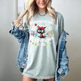 I Survived 100 Days Of School Teacher Kids Cat Lover Women's Comfort Colors T-Shirt Bay