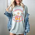 I Survived 67 Days Of School Groovy Retro Teachers Girls Women's Comfort Colors T-Shirt Bay