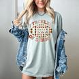 I Tackled 100 Days Of School Football Boys Girls Teachers Women's Comfort Colors T-Shirt Bay