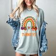 I Teach The Cutest Little Turkeys Thanksgiving Teacher Men Women Girls Kids Women's Comfort Colors T-Shirt Bay