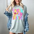 Teach Love Inspire Preppy Back To School Teacher Women Women's Comfort Colors T-Shirt Bay Teach Love Inspire Preppy Back To School Teacher Women Women's Comfort Colors T-Shirt Bay