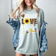 TEACH LOVE INSPIRE Teacher Sunflower Appreciation Women's Comfort Colors T-Shirt Bay TEACH LOVE INSPIRE Teacher Sunflower Appreciation Women's Comfort Colors T-Shirt Bay