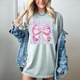 Teacher Bow Pencil Flowers Teacher Back To School Women's Comfort Colors T-Shirt Bay