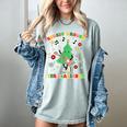 Teacher Christmas Shirts Pajama Matching Rockin' Around The Classroom -Adult Short Sleeve Small Modern Festive Christmas Teacher Xmas Vibes T-Shirt Women's Comfort Colors T-Shirt Bay
