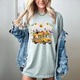 Teacher Halloween School Bus Driver Cute Ghost Witch Party Women's Comfort Colors T-Shirt Bay