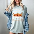 Teacher Halloween I Teach The Cutest Pumpkins In The Patch Women's Comfort Colors T-Shirt Bay