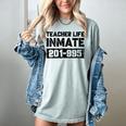 Teacher Life Jail Inmate Prisoner Halloween Costume Women's Comfort Colors T-Shirt Bay Teacher Life Jail Inmate Prisoner Halloween Costume Women's Comfort Colors T-Shirt Bay