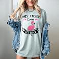 This Teacher Loves Her Flock Cute Flamingo Teacher Women's Comfort Colors T-Shirt Bay