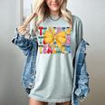 Teacher Pencil Coquette Bow Back To School Teacher Women's Comfort Colors T-Shirt Bay