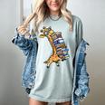 Teacher Shirt Giraffe Holding Books Bookworm Librarian Women's Comfort Colors T-Shirt Bay Teacher Shirt Giraffe Holding Books Bookworm Librarian Women's Comfort Colors T-Shirt Bay