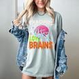Teachers Love Brains Halloween 2025 Skeleton Costume Women's Comfort Colors T-Shirt Bay Teachers Love Brains Halloween 2025 Skeleton Costume Women's Comfort Colors T-Shirt Bay