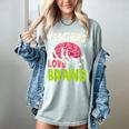 Teachers Love Brains Skeleton Halloween Teacher Funny Women's Comfort Colors T-Shirt Bay