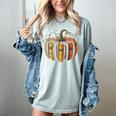 Teachers Students Fall Book Pumpkin Fall Librarians Bookworm Women's Comfort Colors T-Shirt Bay