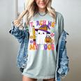 Teaching My Boos Ghost Teacher Cute Pencil Halloween Teacher Women's Comfort Colors T-Shirt Bay