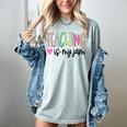 Teaching Is My Jam For Women Teacher Cute Teachers Outfit Women's Comfort Colors T-Shirt Bay Teaching Is My Jam For Women Teacher Cute Teachers Outfit Women's Comfort Colors T-Shirt Bay