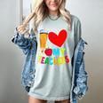 Teens Graduation I Heart My Teachers I Love My Teachers Women's Comfort Colors T-Shirt Bay