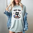 Test Day Stressed Cat Teacher Student Kids Testing Day Women's Comfort Colors T-Shirt Bay