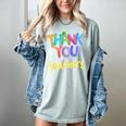 Thank You Teacher Appreciation Graduation Men Women Girls Kids Women's Comfort Colors T-Shirt Bay