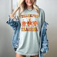 Thankful Teacher Retro Groovy Thanksgiving Fall Women Men Women's Comfort Colors T-Shirt Bay Thankful Teacher Retro Groovy Thanksgiving Fall Women Men Women's Comfort Colors T-Shirt Bay