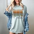 Thankful Teacher Thanksgiving Fall Pumpkin Turkey Women's Comfort Colors T-Shirt Bay