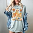 Thanksgiving One Thankful Art Teacher Fall Groovy Men Women Women's Comfort Colors T-Shirt Bay Thanksgiving One Thankful Art Teacher Fall Groovy Men Women Women's Comfort Colors T-Shirt Bay