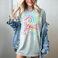 Tie Dye 2nd Grade Typography Team Second Grade Teacher Women's Comfort Colors T-Shirt Bay