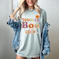 Toddler Boo Crew Halloween Daycare Teacher Kids Women's Comfort Colors T-Shirt Bay
