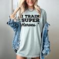 I Train Superheroes For Teacher Coach Men Women Women's Comfort Colors T-Shirt Bay