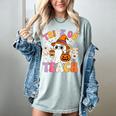Trick Or Teach Cute Ghost Coffee Pumpkins Halloween Teacher Women's Comfort Colors T-Shirt Bay Trick Or Teach Cute Ghost Coffee Pumpkins Halloween Teacher Women's Comfort Colors T-Shirt Bay