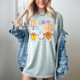 Trick Or Teach Cute Halloween Teacher Women's Comfort Colors T-Shirt Bay Trick Or Teach Cute Halloween Teacher Women's Comfort Colors T-Shirt Bay
